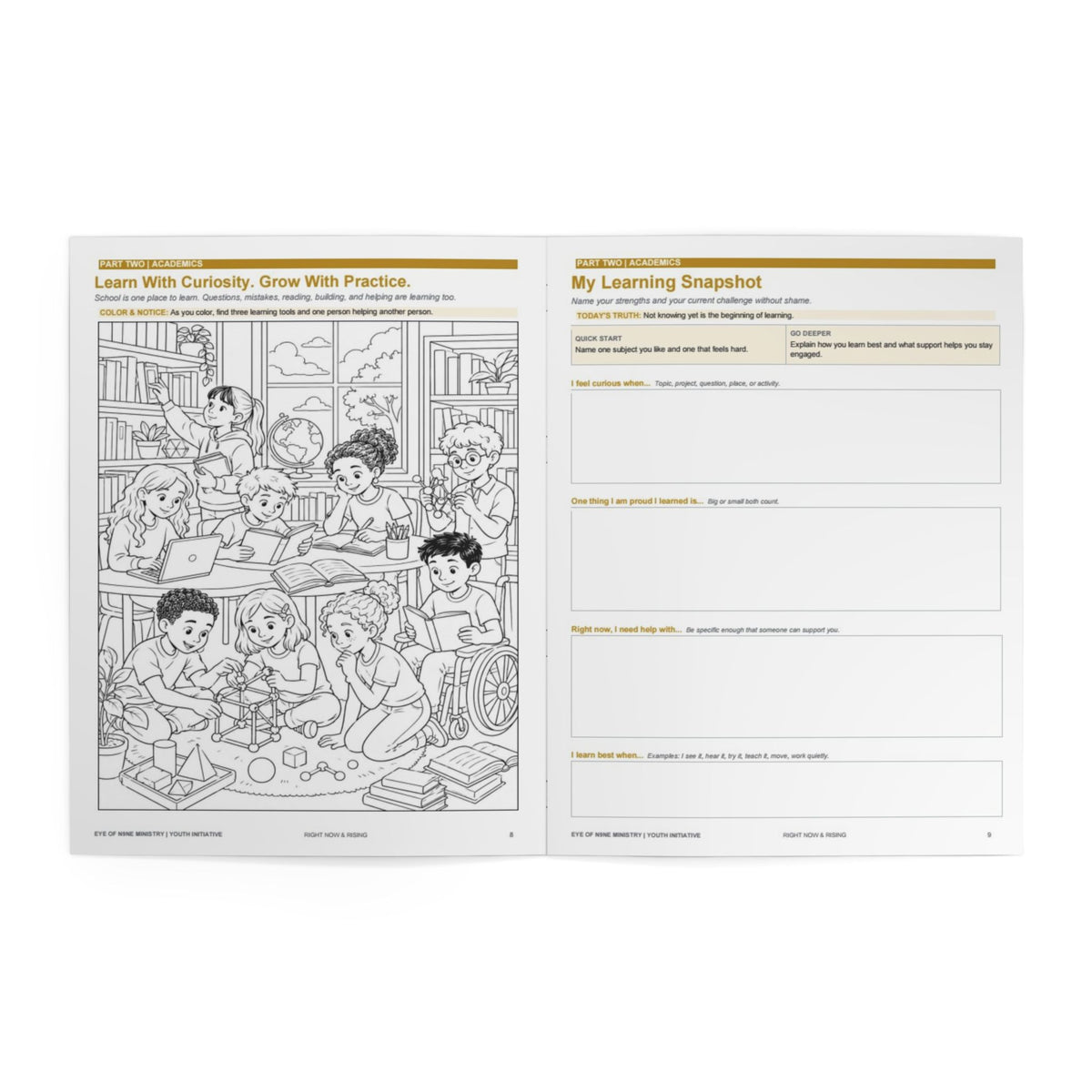 Right Now & Rising Coloring Book